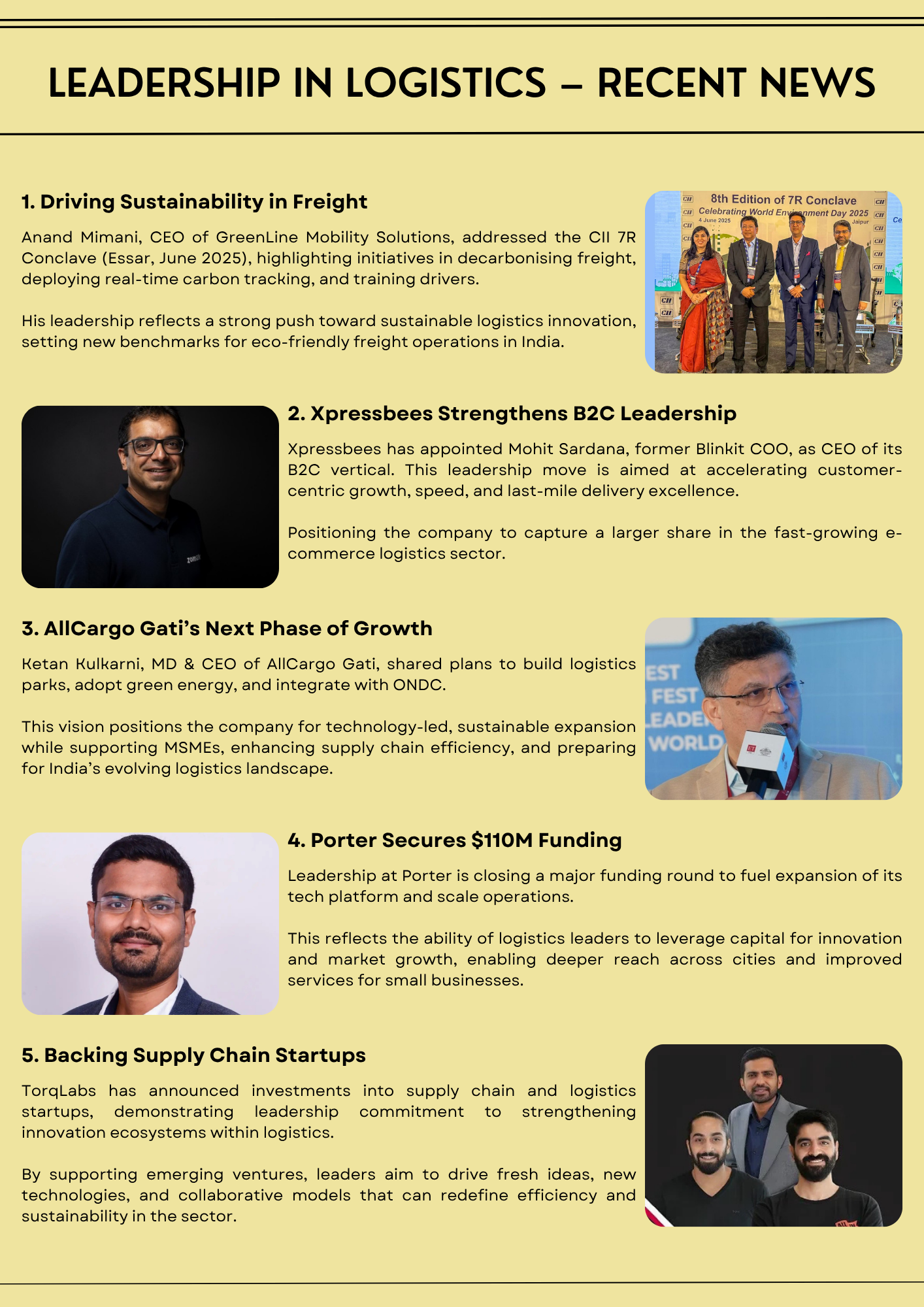 LEADERSHIP IN LOGISTICS